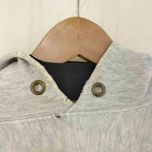 チャンピオン Champion 80S USA製 カレッジロゴプリント WING FOOT REVERSE WEAVE HOODIE サイドパネル 目無し メンズ import:L