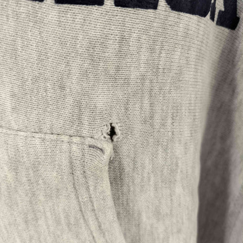 チャンピオン Champion 80S USA製 カレッジロゴプリント WING FOOT REVERSE WEAVE HOODIE サイドパネル 目無し メンズ import:L