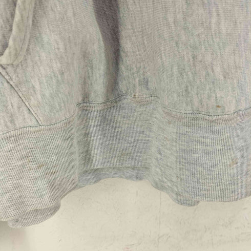 チャンピオン Champion 80S USA製 カレッジロゴプリント WING FOOT REVERSE WEAVE HOODIE サイドパネル 目無し メンズ import:L