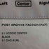 ポストアーカイブファクション POST ARCHIVE FACTION 5.1 HOODIE CENTER ジップフリースジャケット メンズ import:M