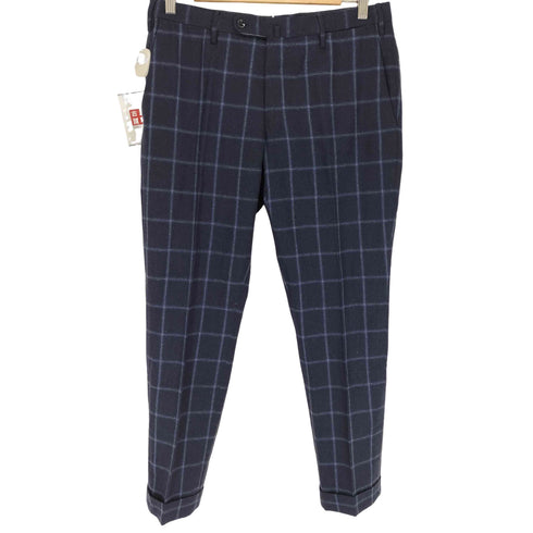 インコテックス INCOTEX SLIM FIT チェックウールパンツ メンズ JPN:48