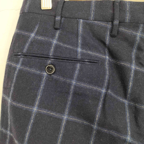 インコテックス INCOTEX SLIM FIT チェックウールパンツ メンズ JPN:48
