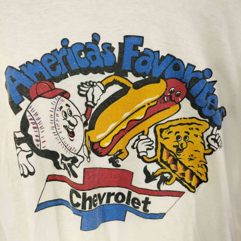 80-90S Chevrolet フロントプリントTee シングルステッチ メンズ