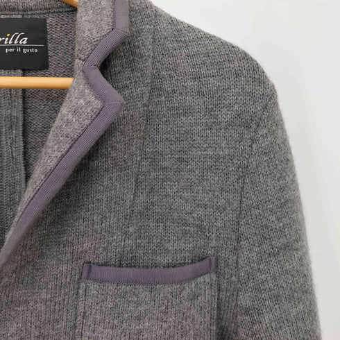 ブリッラペルイルグースト BRILLA per il gusto ウール 3B ニットジャケット メンズ JPN:46