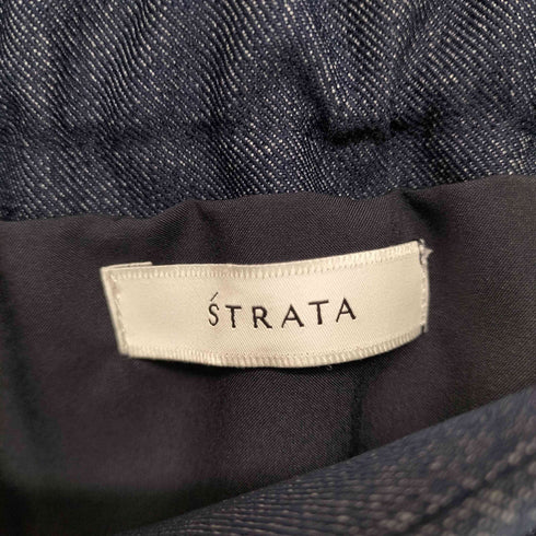 エストラータ STRATA デニムライクペプラムトップス レディース FREE