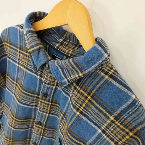 ランズエンド LANDS END TRADITIONAL FIT チェック柄 BD シャツ メンズ XXL
