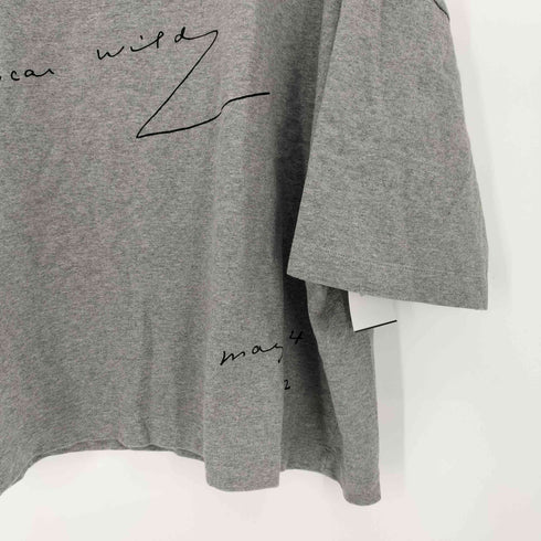 ジェイダブリューアンダーソン JW ANDERSON OSCAR WILDE MESSAGE PRINT OVERSIZE TEE オスカーワイルド メンズ import:M