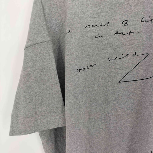 ジェイダブリューアンダーソン JW ANDERSON OSCAR WILDE MESSAGE PRINT OVERSIZE TEE オスカーワイルド メンズ import:M
