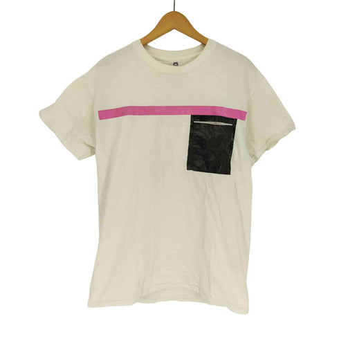 トーガオッズアンドエンズ TOGA Odds&Ends コットン 異素材 切替 ポケット ライン デザイン S/S Tシャツ レディース JPN:2