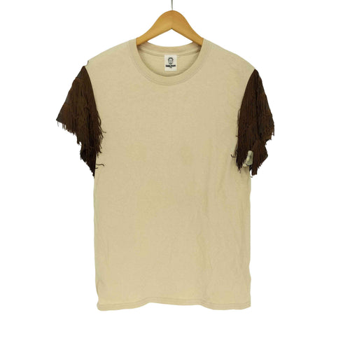 トーガオッズアンドエンズ TOGA Odds&Ends コットン 袖切替 フリンジ スリーブ S/S Tシャツ レディース JPN:1