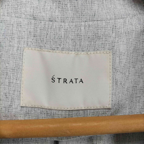 エストラータ STRATA リネンライクテーラードタックジレ レディース FREE