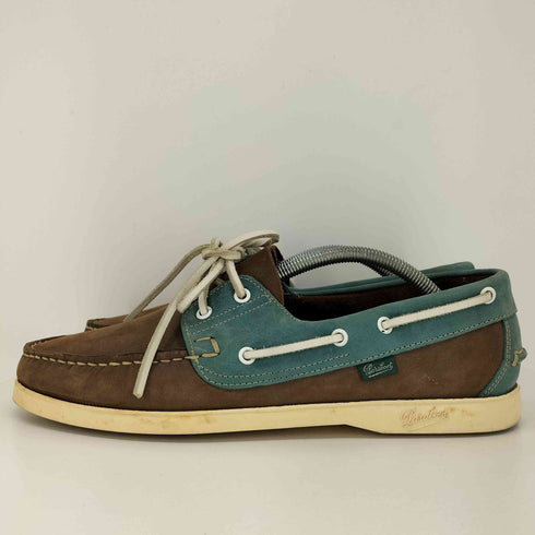 パラブーツ Paraboot スペイン製 BARTH MARINE SOLE ヌバック デッキシューズ メンズ UK:9