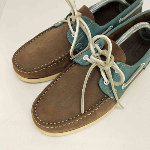 パラブーツ Paraboot スペイン製 BARTH MARINE SOLE ヌバック デッキシューズ メンズ UK:9