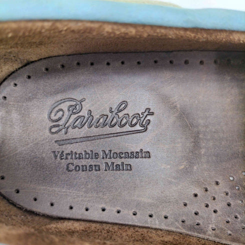 パラブーツ Paraboot スペイン製 BARTH MARINE SOLE ヌバック デッキシューズ メンズ UK:9