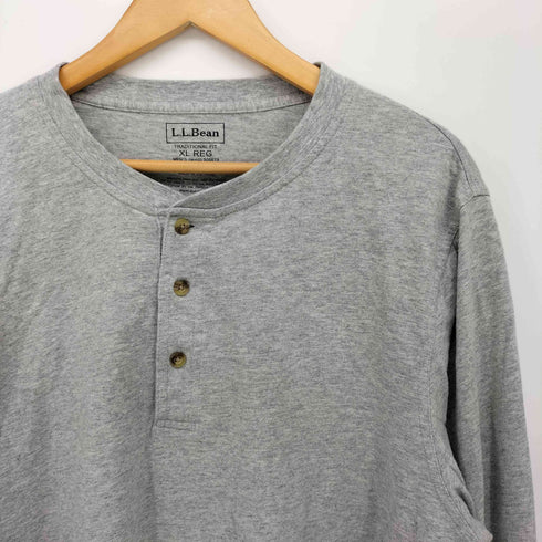 エルエルビーン L.L.Bean Carefree Unshrinkable Tee ヘンリ―ネック メンズ import:XL