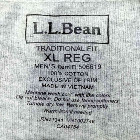 エルエルビーン L.L.Bean Carefree Unshrinkable Tee ヘンリ―ネック メンズ import:XL