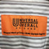 ユニバーサルオーバーオール UNIVERSAL OVERALL ストライプ柄L/Sシャツ メンズ L