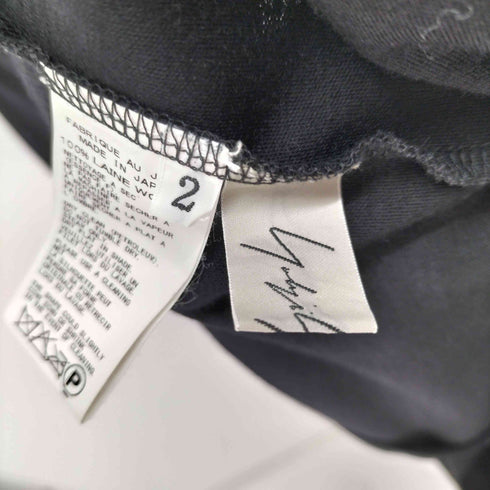 ヨウジヤマモト Yohji Yamamoto ウール比翼デザインフーデットカーディガン レディース JPN:2