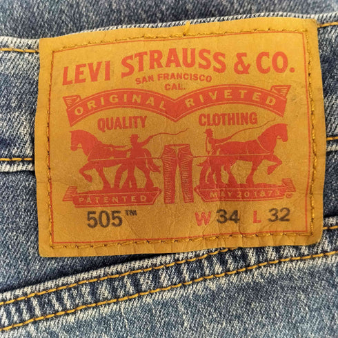 リーバイス Levis 505 ワイドストレートデニム メンズ 34/32