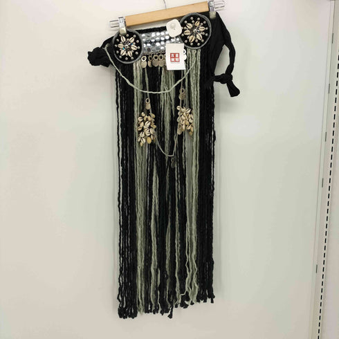 scarlets lounge Y2K フリンジ スタッズ ヒップスカーフ レディース