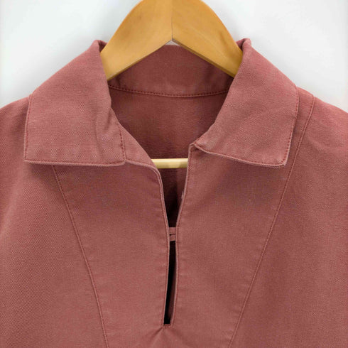 fairtrade cotton ダックプルオーバー ワークシャツ メンズ