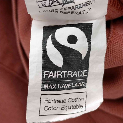 fairtrade cotton ダックプルオーバー ワークシャツ メンズ