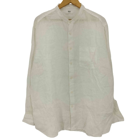 ユニクロ UNIQLO プレミアムリネンスタンドカラーシャツ メンズ JPN:XL