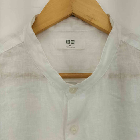 ユニクロ UNIQLO プレミアムリネンスタンドカラーシャツ メンズ JPN:XL