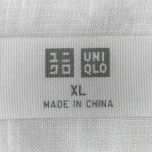 ユニクロ UNIQLO プレミアムリネンスタンドカラーシャツ メンズ JPN:XL