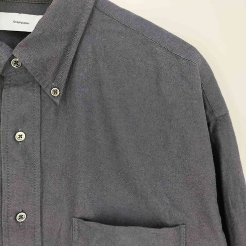 グラフペーパー Graphpaper Oxford L/S B.D Box Shirt オックスフォード ボタンダウンシャツ メンズ JPN:2