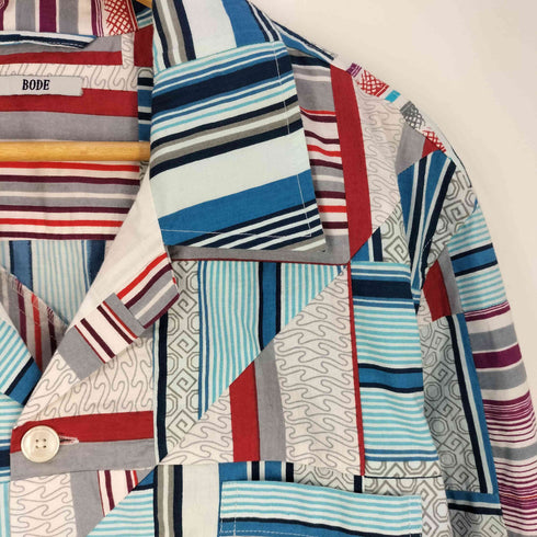 ボーディ BODE PATCHWORK OXFORD LS SHIRT パッチワーク シャツ メンズ XL/XXL