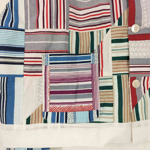 ボーディ BODE PATCHWORK OXFORD LS SHIRT パッチワーク シャツ メンズ XL/XXL