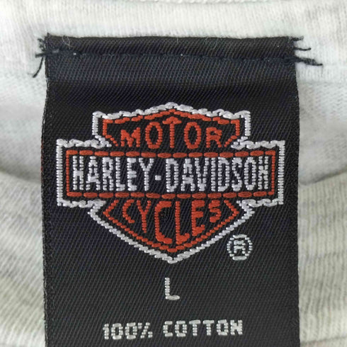 ハーレーダビッドソン HARLEY-DAVIDSON 90s USA製 HOLOUBEKボディ 両面プリント ロングスリーブTシャツ メンズ import:L