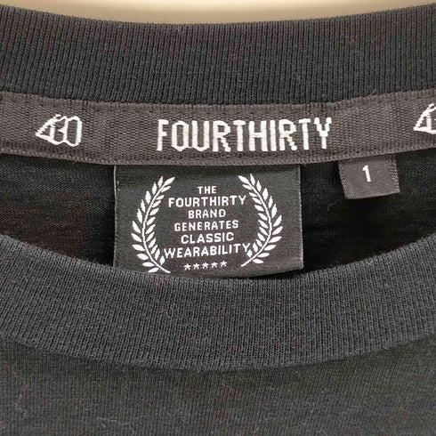 フォーサーティー fourthirty 両面ロゴロングスリーブTシャツ メンズ JPN:1
