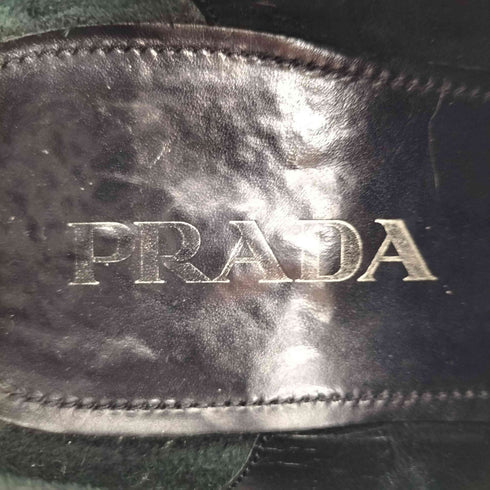 プラダ PRADA ロゴ型押し レザー ローカット スニーカー メンズ 6