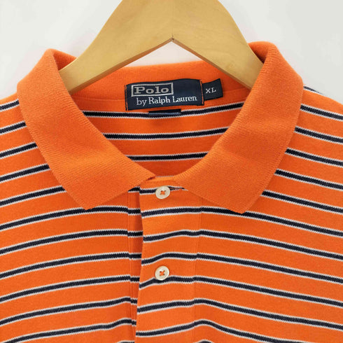 ポロバイラルフローレン Polo by RALPH LAUREN スモールポニーししゅう ボーダーポロシャツ メンズ JPN:XL