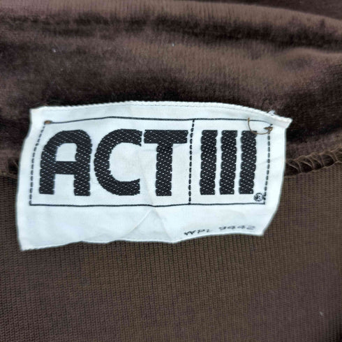 ACT III ベロア スキッパートップス レディース