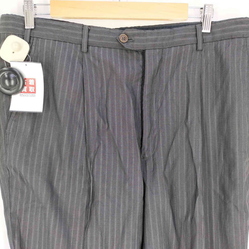 アルマーニコレツィオーニ ARMANI COLLEZIONI ストライプ 1タック スラックスパンツ メンズ 54