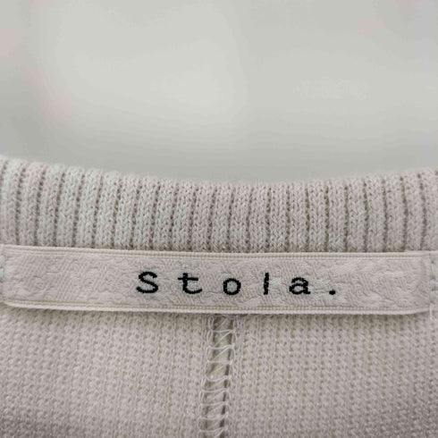 ストラ Stola. スリーブ 切替 ロング ニット ワンピース レディース FREE