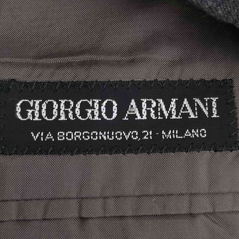 ジョルジオアルマーニ Giorgio Armani ウール ダブルブレストテーラードジャケット 2タックスラックス セットアップ メンズ