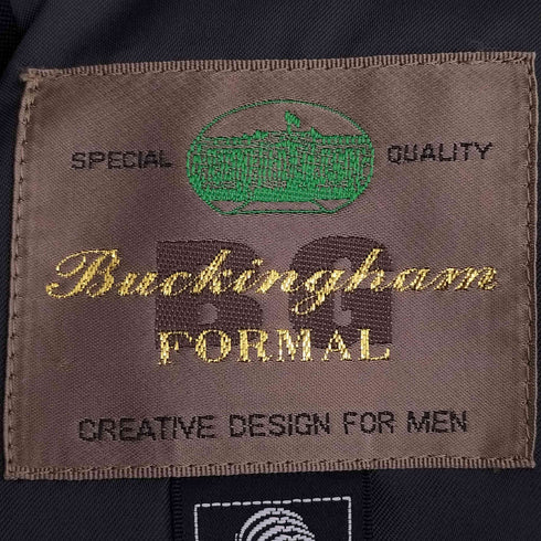 BUCKINGHAM ウール 背抜き 2Bテーラードジャケット センタープレススラックス セットアップ メンズ 胸囲98/胴囲94