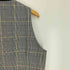 Harris Tweed ストライプ チェック 千鳥格子 胡桃ボタン ウール ベスト メンズ LL