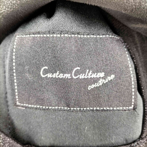 カスタムカルチャー CUSTOM CULTURE フェイクレザー ジップアップ トラック ジャケット メンズ JPN:2