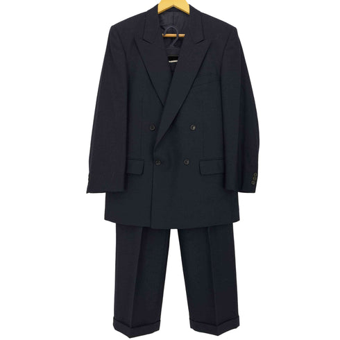 ケントアンドカーウェン KENT&CURWEN ウール ダブルブレストテーラードジャケット 2タックスラックス セットアップ メンズ 上46/下48
