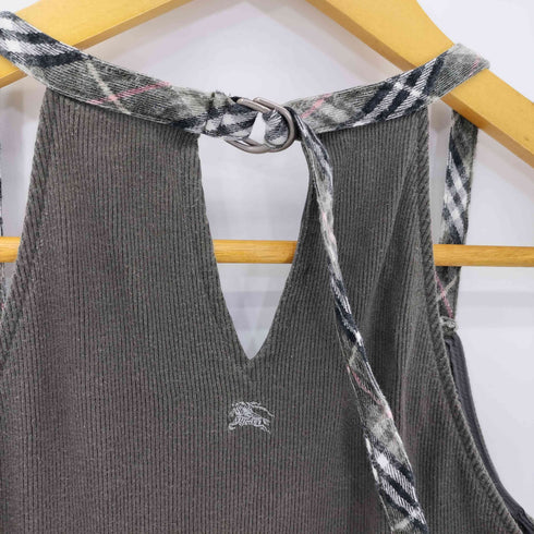 バーバリーブルーレーベル BURBERRY BLUE LABEL 刺繍デザインタンクトップ レディース JPN:38