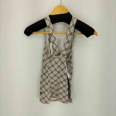 バーバリーブルーレーベル BURBERRY BLUE LABEL ノバチェック刺繍キャミソール レディース JPN:38