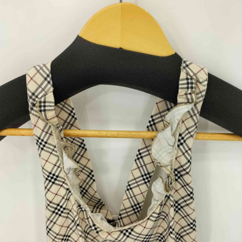 バーバリーブルーレーベル BURBERRY BLUE LABEL ノバチェック刺繍キャミソール レディース JPN:38