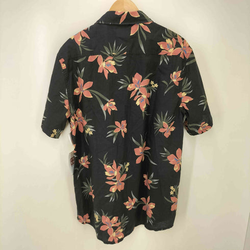 クイックシルバー Quiksilver REGULAR FIT HOLIDAZED SS トロピカル 柄 S/S レギュラーカラー シャツ メンズ import:M