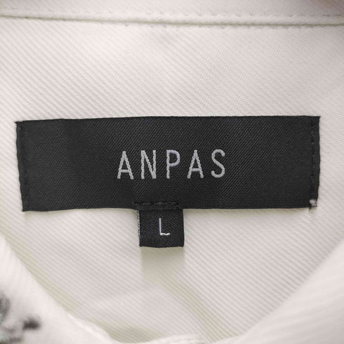 ANPAS エンブロイダリー L/S レギュラーカラー シャツ メンズ JPN:L