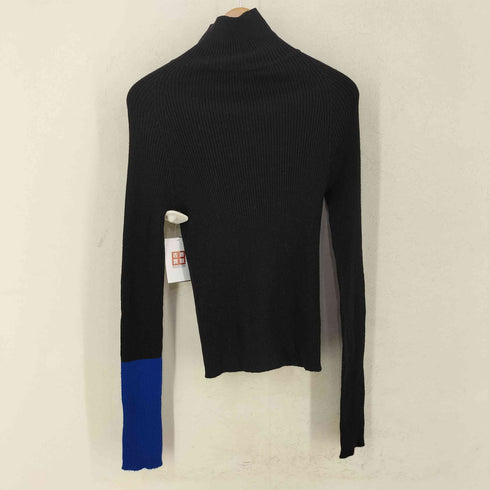 ヨウジヤマモト Yohji Yamamoto バイカラー フロントジップタートルネック レディース